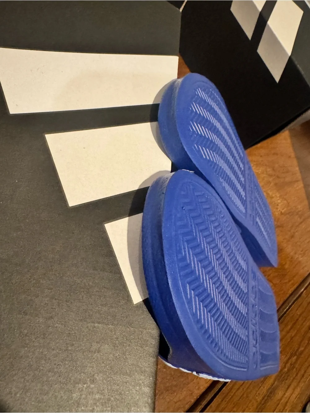 Brand new! adidas Slide Sandals in Navy and Light Blue - kids 2